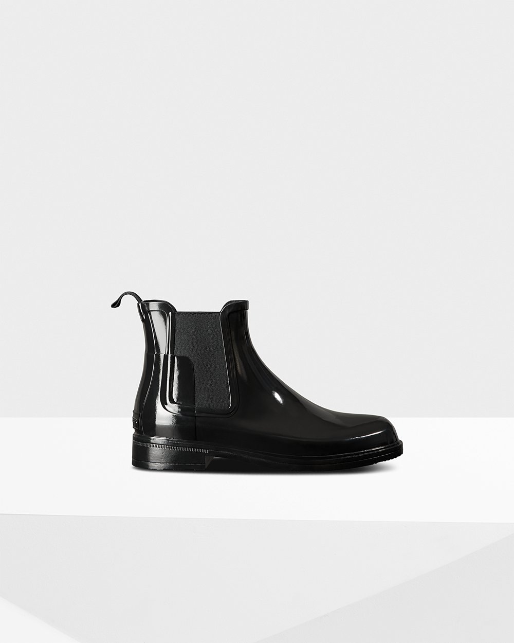 Chelsea Boots Herr - Hunter Refined Slim Fit Gloss - Svarta - 269745-IAK